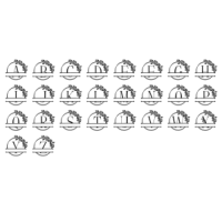 Letter mok met krans